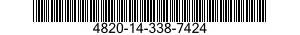 4820-14-338-7424 VALVE,STOP-CHECK 4820143387424 143387424