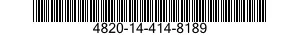 4820-14-414-8189 VALVE,STOP-CHECK 4820144148189 144148189