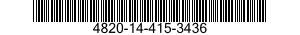 4820-14-415-3436 VALVE,ANGLE 4820144153436 144153436