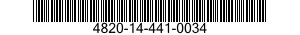 4820-14-441-0034 DIAPHRAGM,VALVE,FLAT 4820144410034 144410034