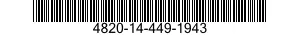 4820-14-449-1943 VALVE,GLOBE 4820144491943 144491943