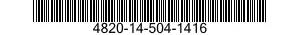 4820-14-504-1416 REGULATING ELEMENT,FLOW,VALVE 4820145041416 145041416