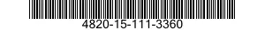 4820-15-111-3360 VALVE,ANGLE 4820151113360 151113360