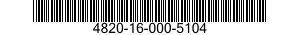 4820-16-000-5104 VALVE,CHECK 4820160005104 160005104