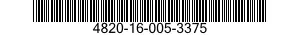 4820-16-005-3375 VALVE,CHECK 4820160053375 160053375