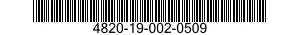 4820-19-002-0509 VALVE,CHECK 4820190020509 190020509