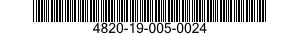 4820-19-005-0024 VALVE,REGULATING,SYSTEM PRESSURE 4820190050024 190050024