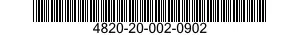 4820-20-002-0902 VALVE,CHECK 4820200020902 200020902