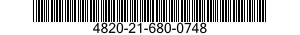4820-21-680-0748 VALVE,ANGLE 4820216800748 216800748