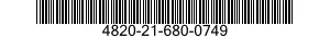 4820-21-680-0749 VALVE,ANGLE 4820216800749 216800749
