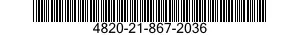 4820-21-867-2036  4820218672036 218672036