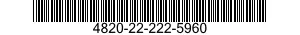 4820-22-222-5960  4820222225960 222225960