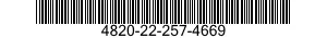 4820-22-257-4669 VALVE,REGULATING,SYSTEM PRESSURE 4820222574669 222574669