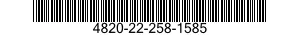 4820-22-258-1585 RING,VALVE PISTON 4820222581585 222581585