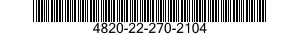 4820-22-270-2104  4820222702104 222702104