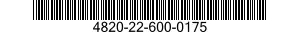 4820-22-600-0175 VALVE ASSEMBLY 4820226000175 226000175