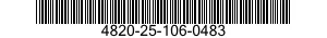 4820-25-106-0483 VALVE,PLUG 4820251060483 251060483