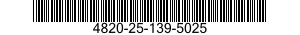 4820-25-139-5025 VALVE,REGULATING,FLUID PRESSURE 4820251395025 251395025