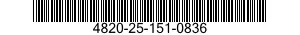 4820-25-151-0836 VALVE,SAFETY RELIEF 4820251510836 251510836