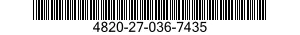 4820-27-036-7435 VALVE ASSEMBLY 4820270367435 270367435