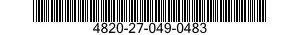 4820-27-049-0483 VALVE ASSEMBLY 4820270490483 270490483