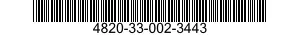 4820-33-002-3443 DISK,VALVE 4820330023443 330023443