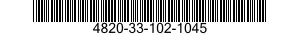 4820-33-102-1045 VALVE,PLUG 4820331021045 331021045