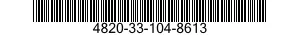 4820-33-104-8613 REGULATING ELEMENT,FLOW,VALVE 4820331048613 331048613