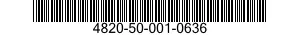 4820-50-001-0636 VALVE,PLUG 4820500010636 500010636