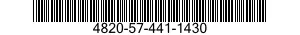 4820-57-441-1430 VALVE,REGULATING,FLUID PRESSURE 4820574411430 574411430