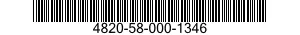 4820-58-000-1346 VALVE,FLOW CONTROL 4820580001346 580001346