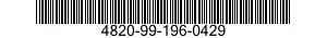 4820-99-196-0429  4820991960429 991960429