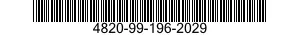 4820-99-196-2029  4820991962029 991962029