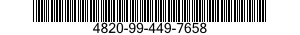 4820-99-449-7658  4820994497658 994497658