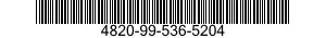 4820-99-536-5204  4820995365204 995365204