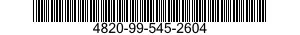 4820-99-545-2604  4820995452604 995452604