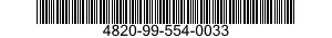 4820-99-554-0033  4820995540033 995540033