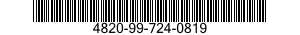 4820-99-724-0819  4820997240819 997240819