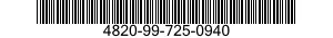 4820-99-725-0940  4820997250940 997250940