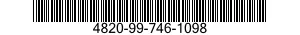 4820-99-746-1098 CARTRIDGE,CHECK VALVE 4820997461098 997461098