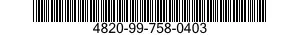 4820-99-758-0403  4820997580403 997580403