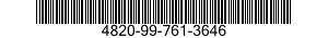 4820-99-761-3646  4820997613646 997613646