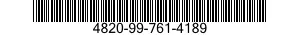 4820-99-761-4189  4820997614189 997614189