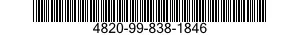 4820-99-838-1846 VALVE,PLUG 4820998381846 998381846