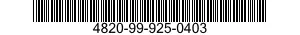 4820-99-925-0403 VALVE,GATE 4820999250403 999250403