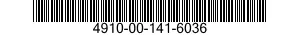 4910-00-141-6036  4910001416036 001416036