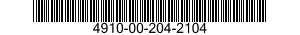 4910-00-204-2104  4910002042104 002042104