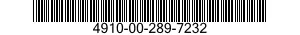 4910-00-289-7232  4910002897232 002897232