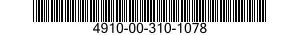 4910-00-310-1078  4910003101078 003101078