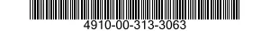 4910-00-313-3063  4910003133063 003133063
